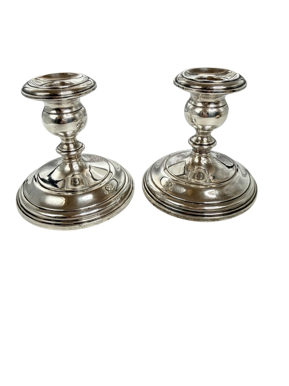 Gorham sterling silver weighted candlesticks, pattern number 662 vintage - Picture 3 of 7